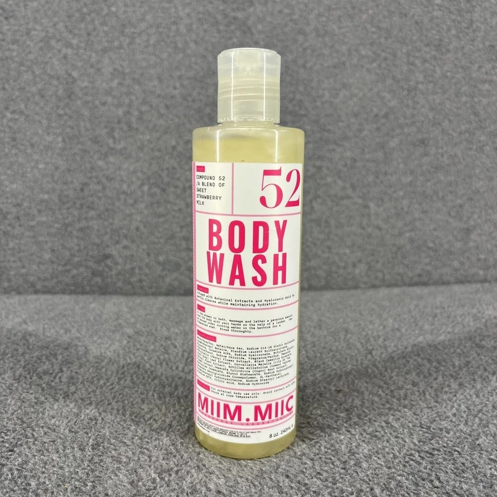 MIIM.MIIC body wash Fragrance No. 52 Sweet Strawberry milk 8 oz